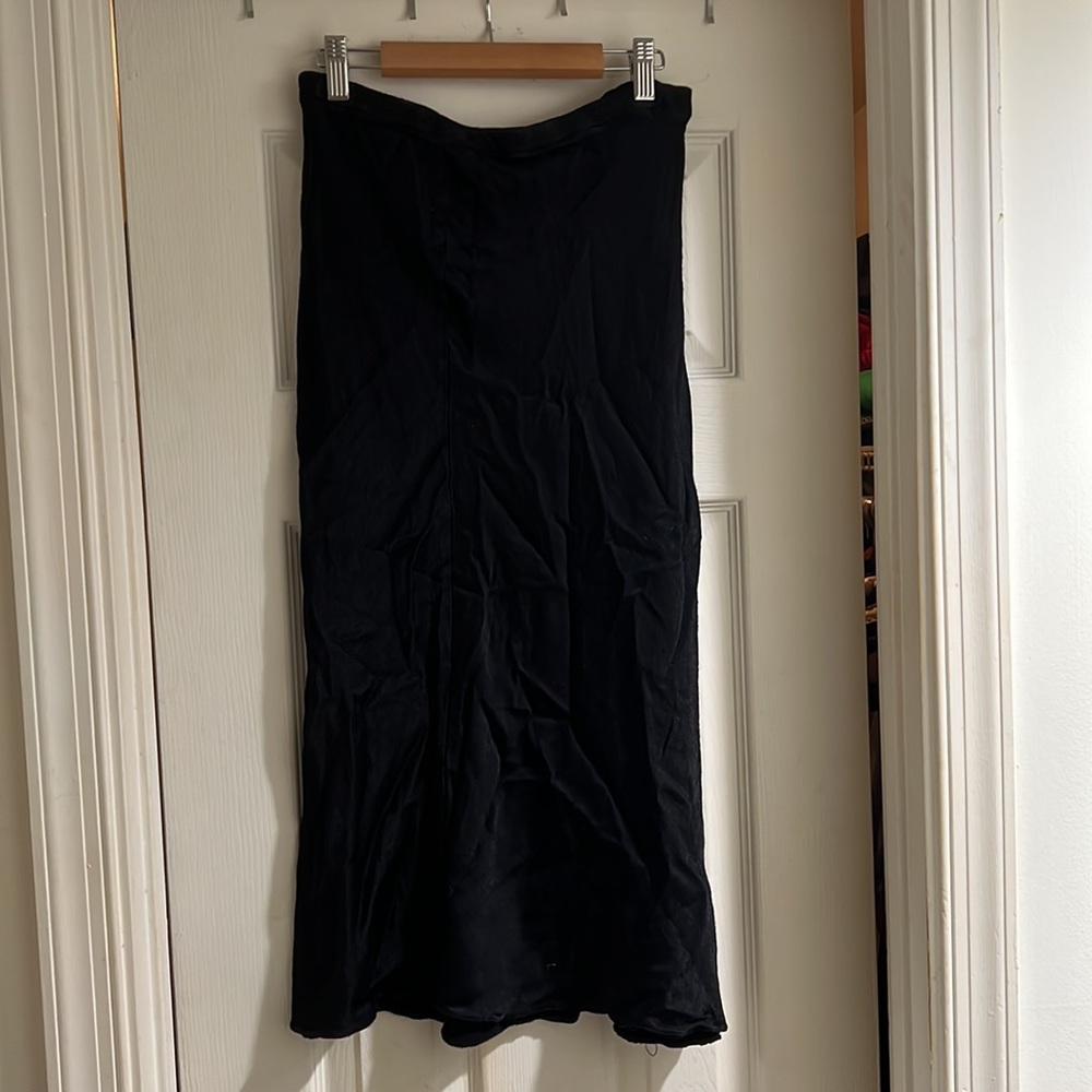 Black slip skirt